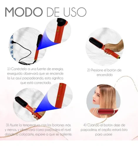 Peine Alaciador Eléctrico para Cabello