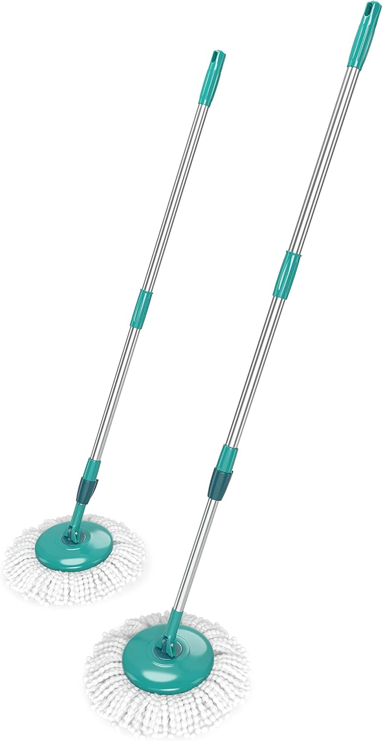 Trapeador con Mopa de Microfibra y Sistema Giratorio 360°